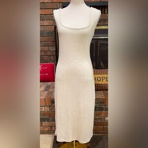 Chic Universal Thread Ribbed Super Soft Cream Dress